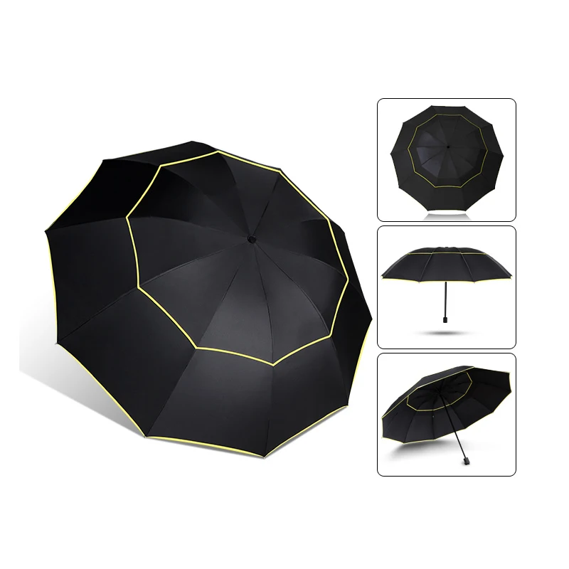 

Double-layer Business Golf Folding Double-layer Umbrella Is A Necessary Umbrella For Car Owners