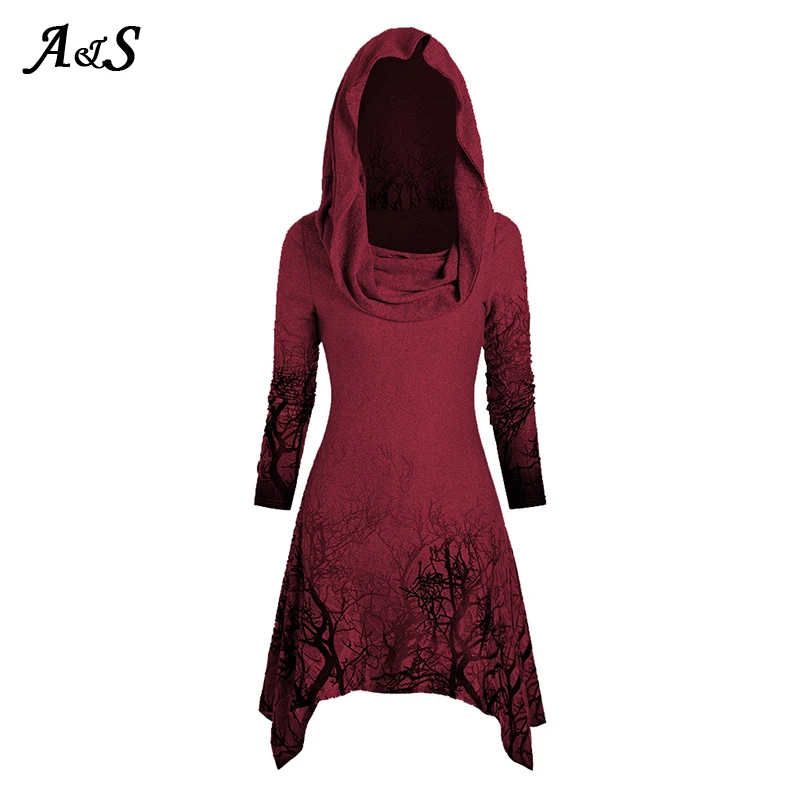 Женская футболка Anbenser с принтом дерева на Хэллоуин|Страшные костюмы| |