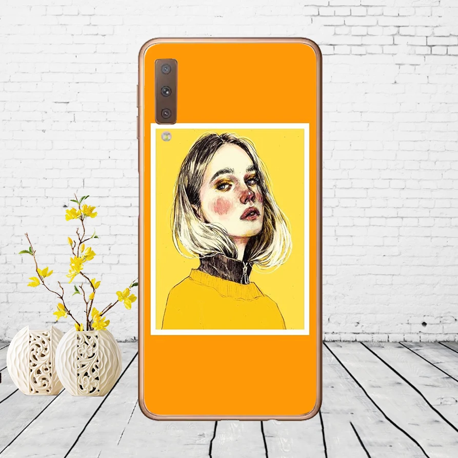 Чехол для samsung Galaxy A7 силиконовый чехол для телефона с принтом чехол-накладка на заднюю крышку для samsung A7 A750 A750F 6,0 дюймов - Цвет: K15