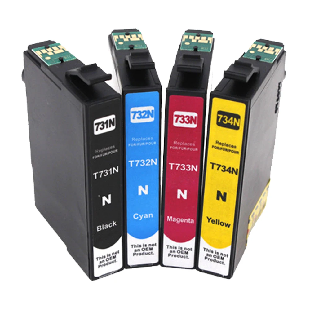 

07XL Ink Cartridge for Epson T0731 T0732 T0733 T0734 Stylus CX8300 CX9300F C79 C90 C92 C110 CX6900F CX7300 CX7310 CX3900 Printer