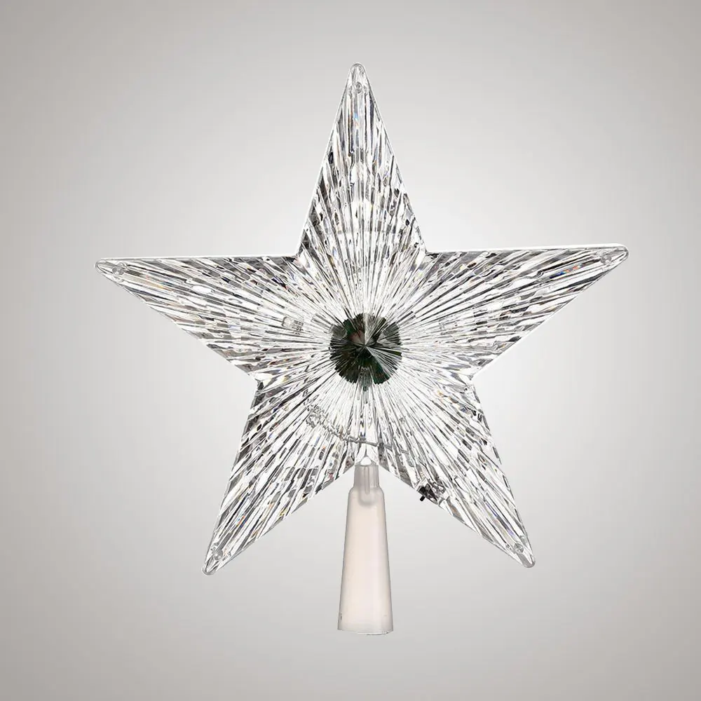 Светодиодный пятиконечный свет звезды лампа макушка для новогодней елки