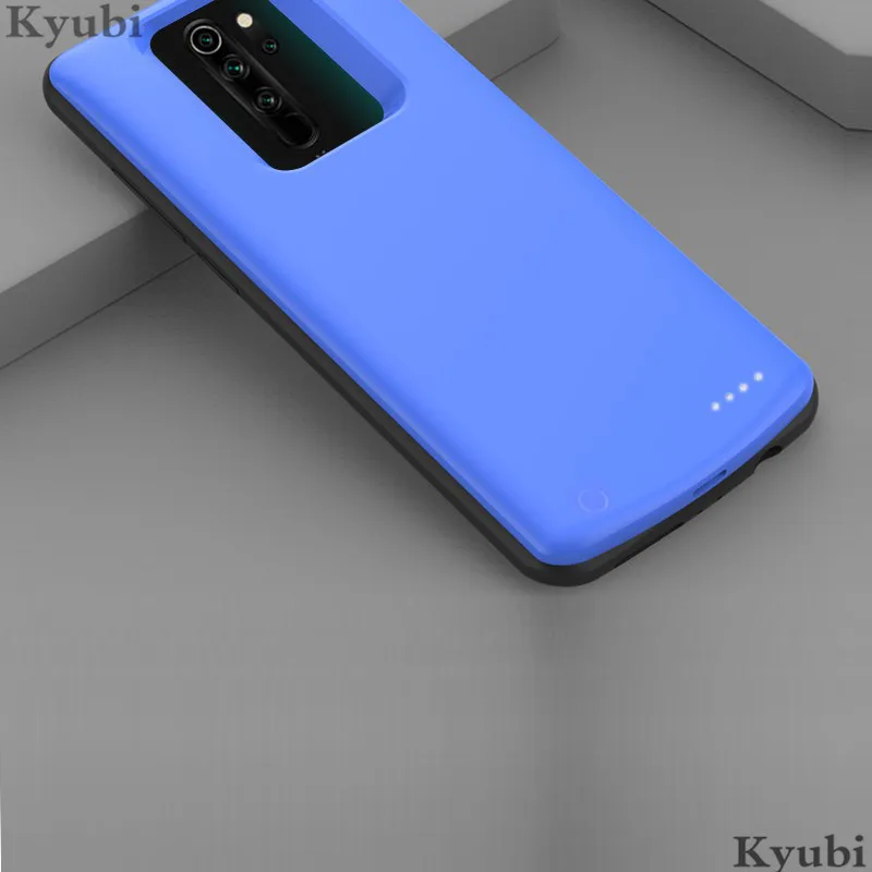 6500 мАч Внешний аккумулятор зарядное устройство чехол для Xiaomi Redmi Note 8 pro портативная беспроводная зарядка для Xiaomi Redmi Note 8 pro 2 в 1