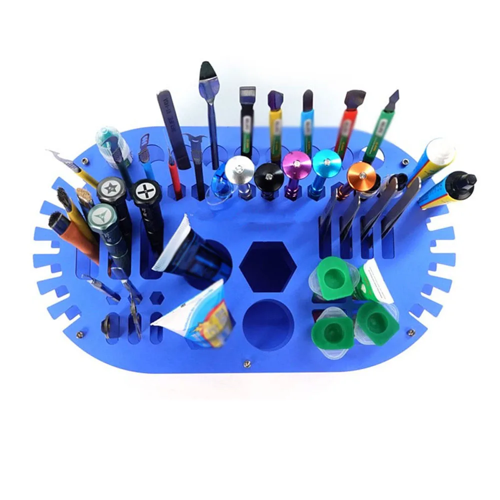 

Large Capacity Mobilephone Maintenance Tool Storage Box Stainless Steel Screwdriver Pliers Multifunctional Desktop Storage Box