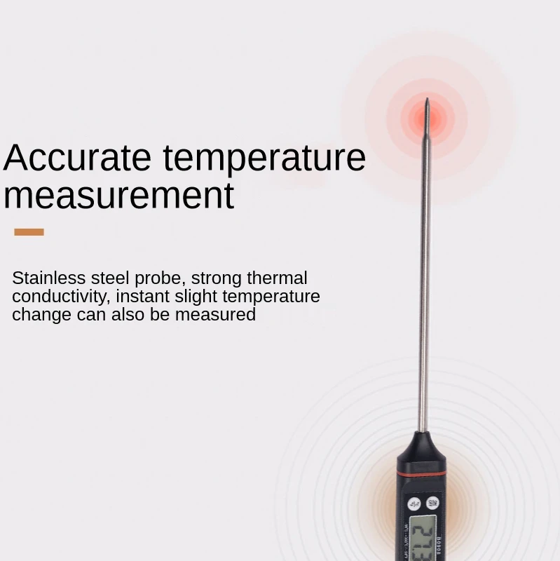 Новый термометр быстрый для воды барбекю гриля кухни молока порошка кофе пищевой