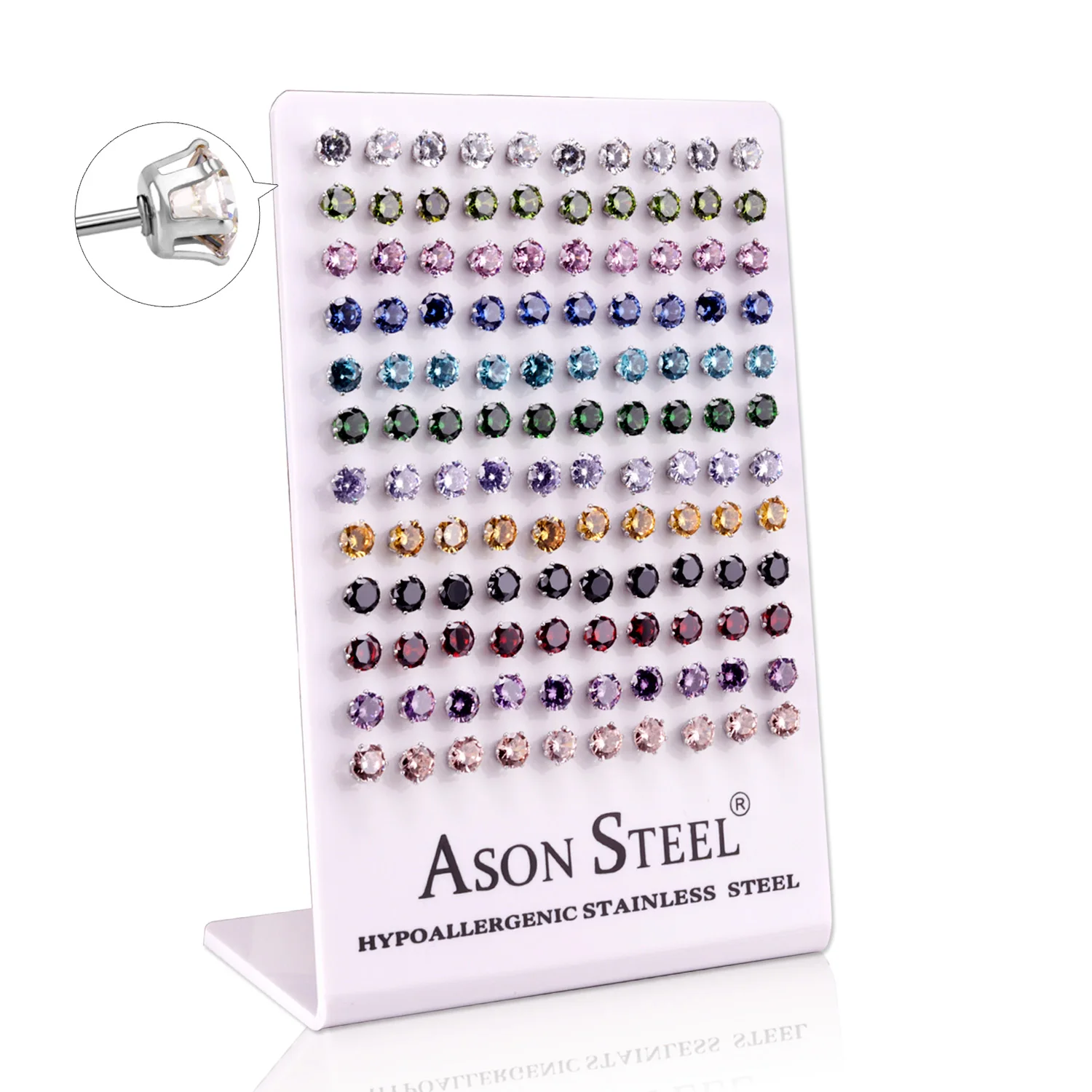 Женские круглые серьги гвоздики LUXUKISSKIDS золотистые из нержавеющей стали с