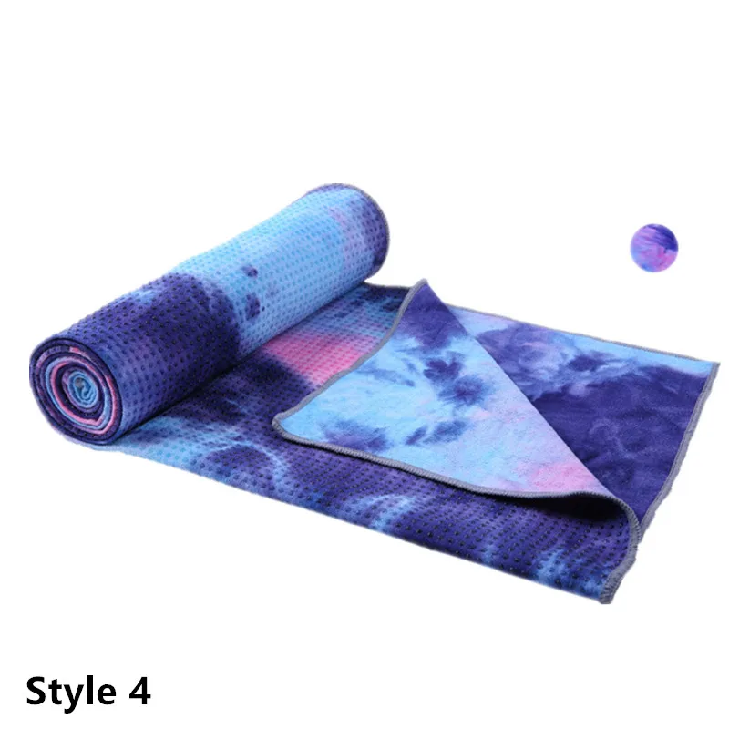 Style 4 183*63 см нескользящий коврик для йоги с принтом полотенце для фитнеса для спорта на открытом воздухе - Цвет: Style 4