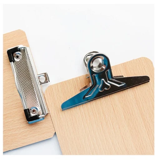 A5 бумажная папка с зажимом черная деревянная доска для письма металлическая