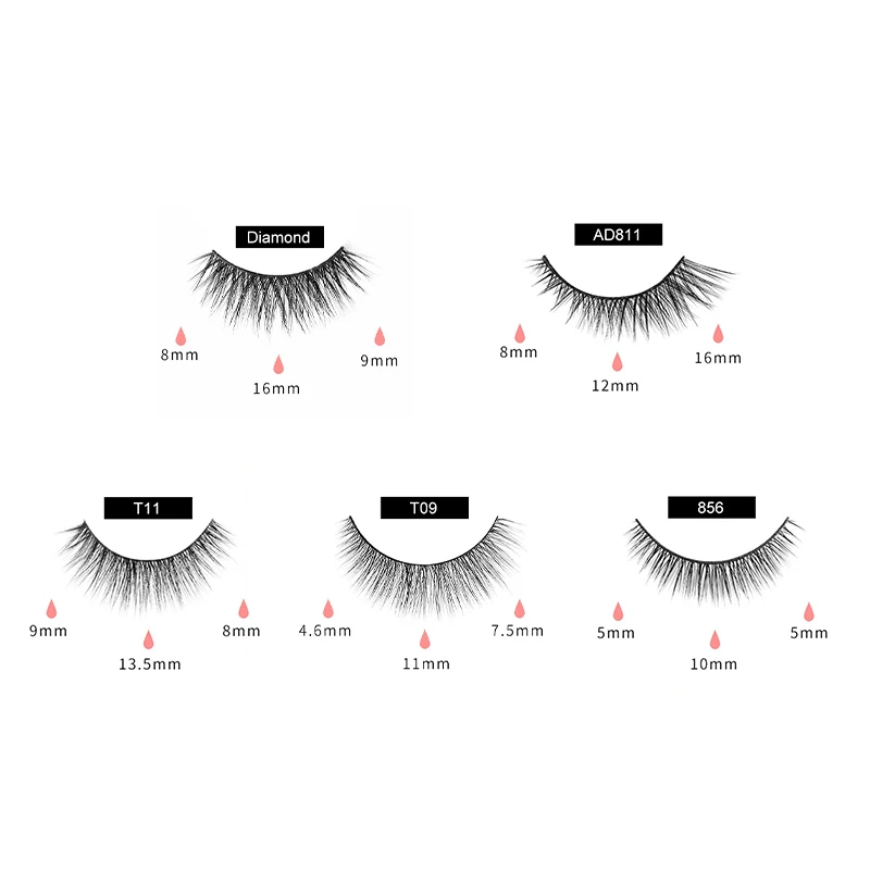 5 пары магнитное поле с подводка для глаз натуральный вкладки magneticas