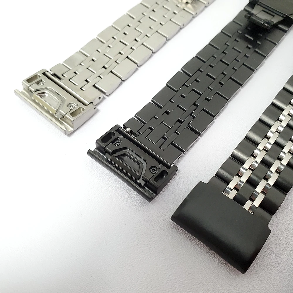 Metal Stainless Steel Strap For Garmin Fenix 6 6X Pro 5 5X Plus Band Bracelet Belt Accessories 22 26mm Fenix6 Watchband ремешок