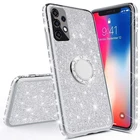 Роскошный блестящий бриллиантовый чехол для телефона Xiaomi Mi 11 Lite Poco M3 F3 X3 NFC Pro Mi11Lite PocoF3 с кольцом на палец 360