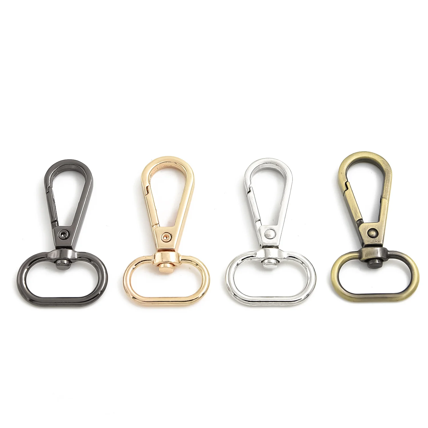 10 шт. овальное кольцо металлическая Поворотная застежка карабин для