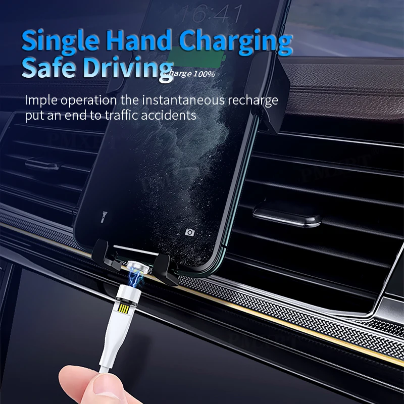 540 Угол Вращающийся Магнитный USB кабель Micro Type C Зарядка для iPhone 11 Pro Max XS Samsung Xiaomi