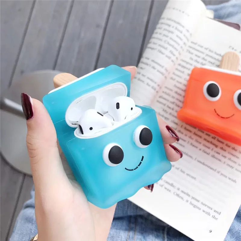 Чехол для Airpods Pro 3D с милым мультяшным мороженым чехол Apple 1 2 3 летняя Беспроводная