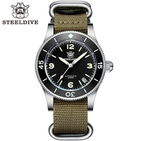 sd1952 steeldive 316l stainless steel 30atm ceramic bezel automatic japan nh35 genuine leather strap dive watch