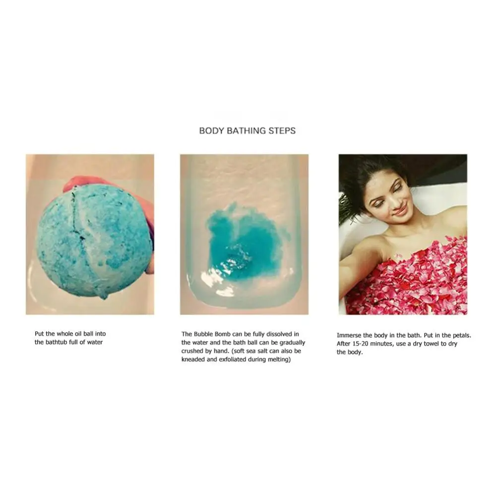 

12pcs Bath Shower Ball Natural Floral Bath Salt Bubble Bombs Body Scrub Cleaner Women Skin Care Spa Essential Oil Soap Bath Salt