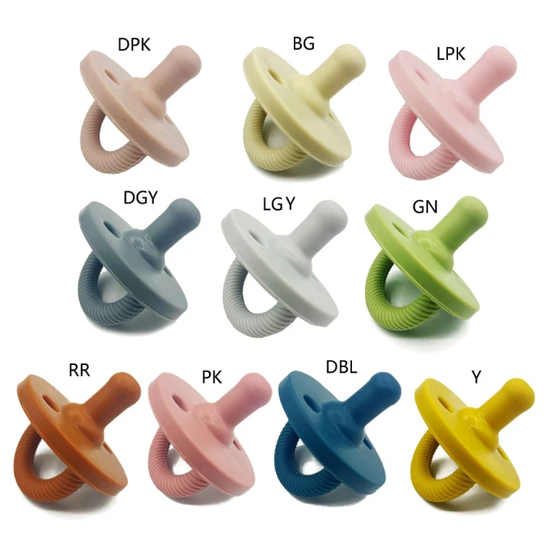 

Flexible Baby Silicone Pacifier Infants Teething Chewing Supplies Newborn Comfort Appease Nipple Dummy Soother Teether Nursing