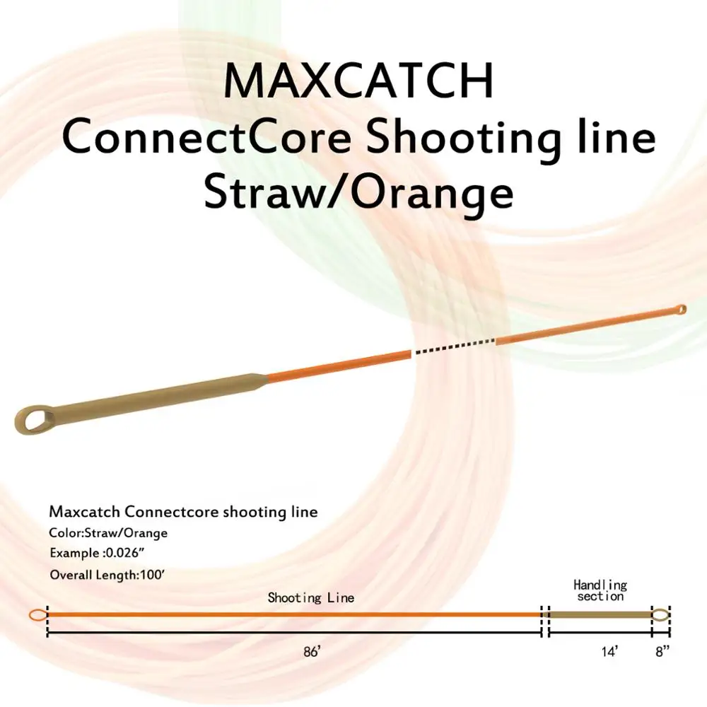 Рыболовная леска Maximumcatch ConnectCore 100ft 20/30lb плавающая с двумя сварными петлями|fishing