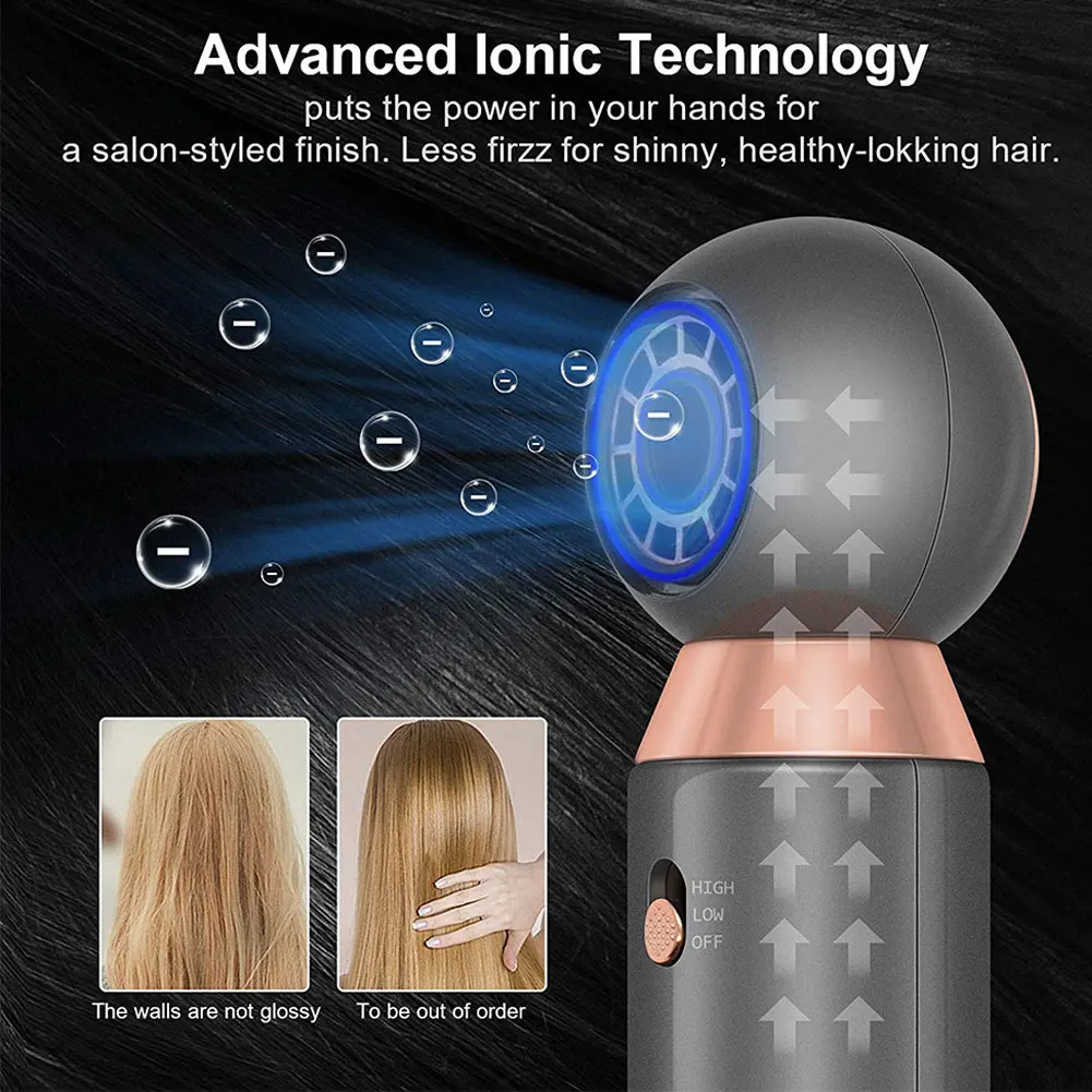 

Профессиональный электрический фен для волос, фен с мощным воздушным потоком горячих ионов, сушилка с отрицательным ионным молотком, 2021