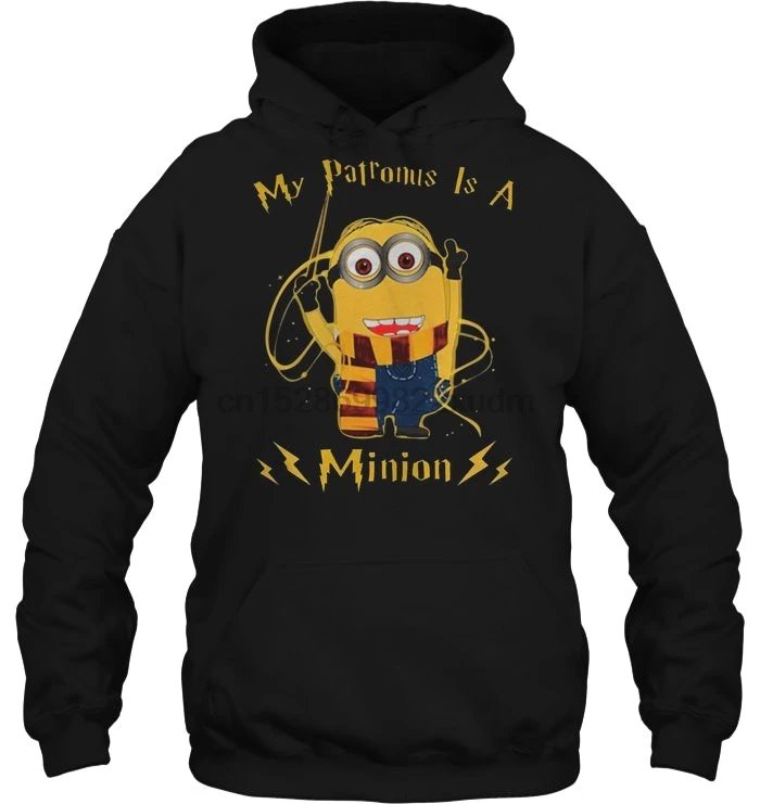 Мужская толстовка с капюшоном My Patronus-это Миньон женская уличная одежда |