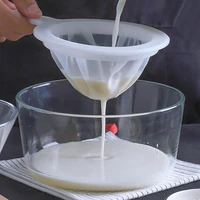 100200400 mesh kitchen ultra fine mesh strainer kitchen nylon mesh filter spoon for suitable for soy milk coffee milk