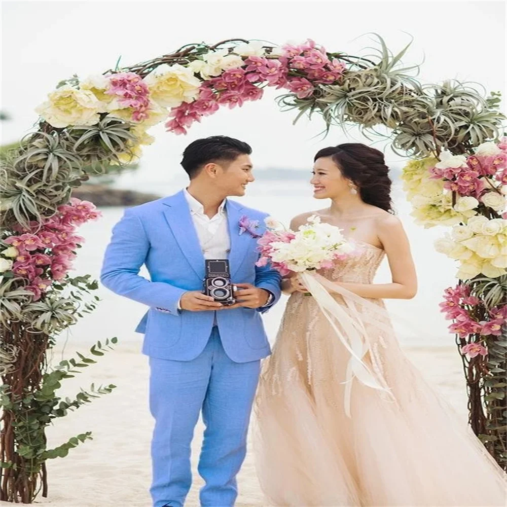 Новинка 2021 высококачественный пиджак и брюки светильник ский светло-голубой