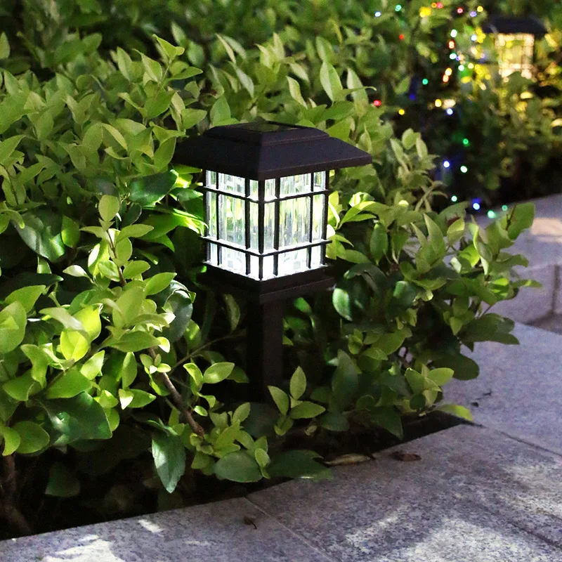 

Outdoor Solar Path Light LED Stand Lantern Waterproof Garden Lawn Lamp Ground Road Courtyard Landscape Decoration