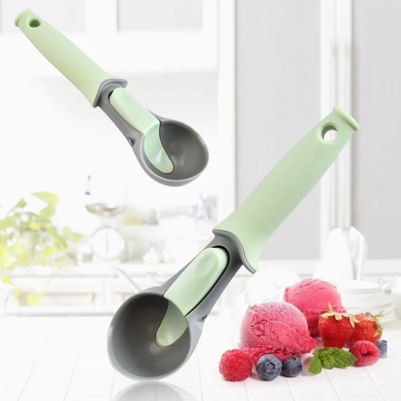 

Food Grade Ice Cream Scoops Watermelon Tools PS Plastic Fruit Spoons Melon Baller Spherical Shape Kitchen Accessories