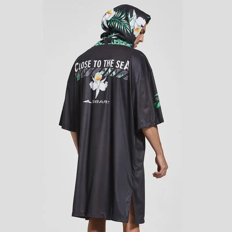 

2021 New Fashion Hooded Beach Towel Cloak Adult Outdoor Bath Towel Water Sports Accessory Quick-drying Clothing Swimming Towel