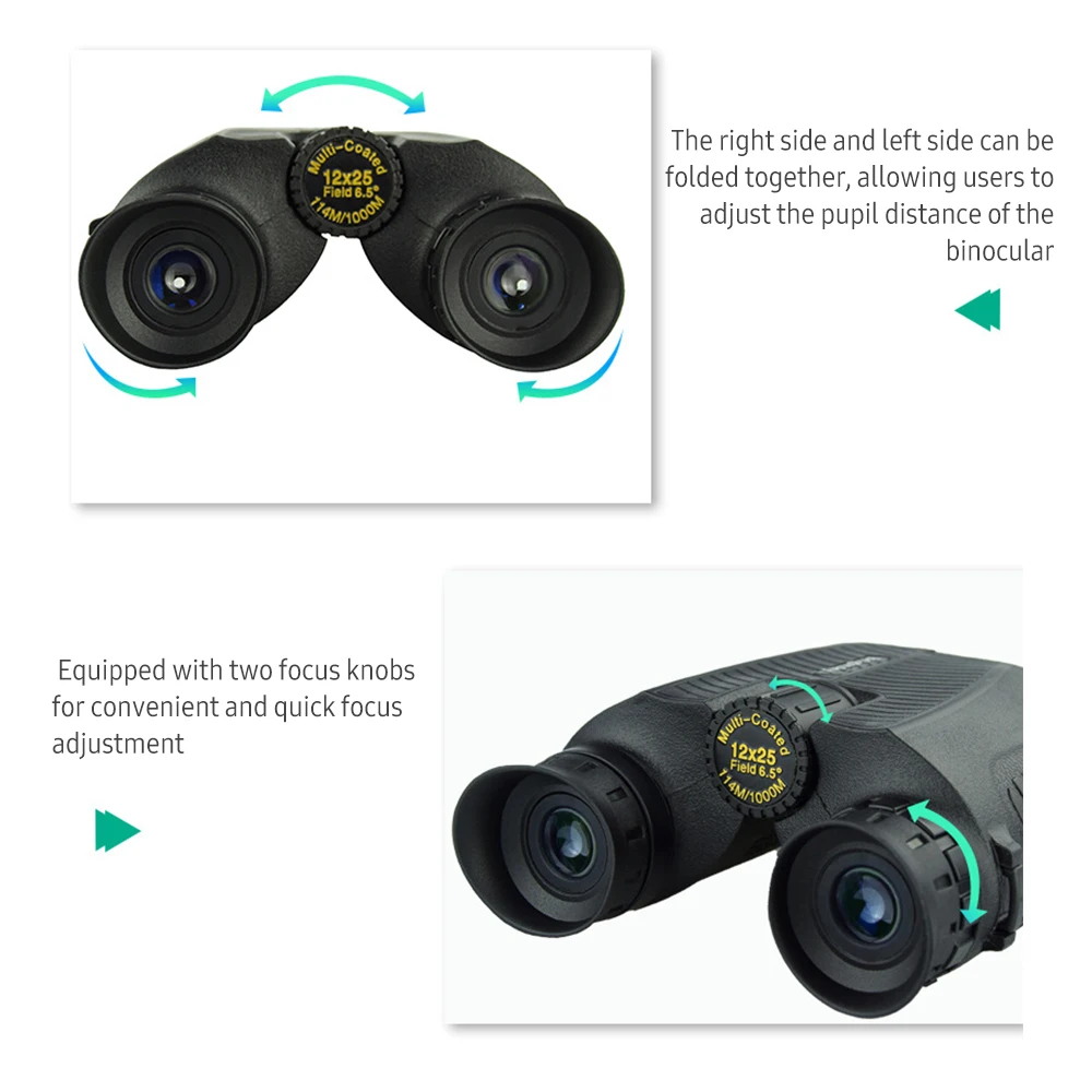 Бинокулярный телескоп KKmoon детский мини бинокль высокой четкости с призмой Porro