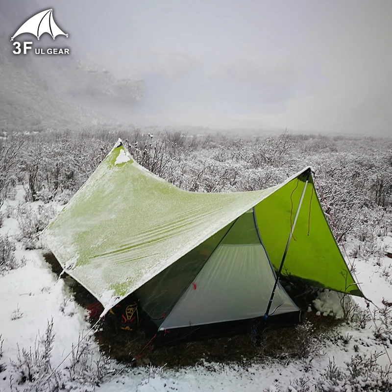 3F UL Gear Mountain View ShanJing 2 Men Double Person 20D нейлоновая палатка с силиконовым покрытием для