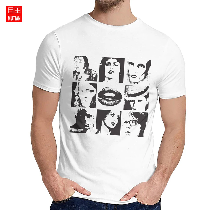 2019 футболка с изображением Рокки из фильма ужас Мужская облегающая хлопковая