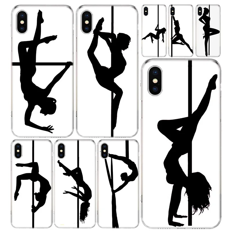 

Pole Dancer Girl Silhouettes Phone Case Cover For iPhone 13 11 Pro 12 Mini 7 8 6 6S Plus + XR X XS MAX SE 5 5S Art Customized