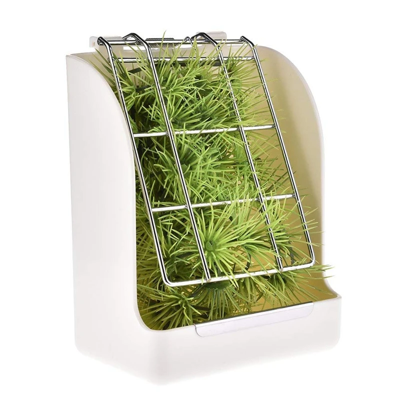 Rabbit Grass Frame Hay Feeder Manger Rack For Guinea Pig Chinchilla Fixed Flip-Up Holder Basket Small Pet | Дом и сад