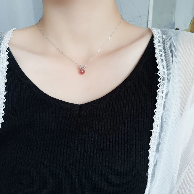 Женское ожерелье из серебра 925 пробы в Корейском стиле|Колье| |