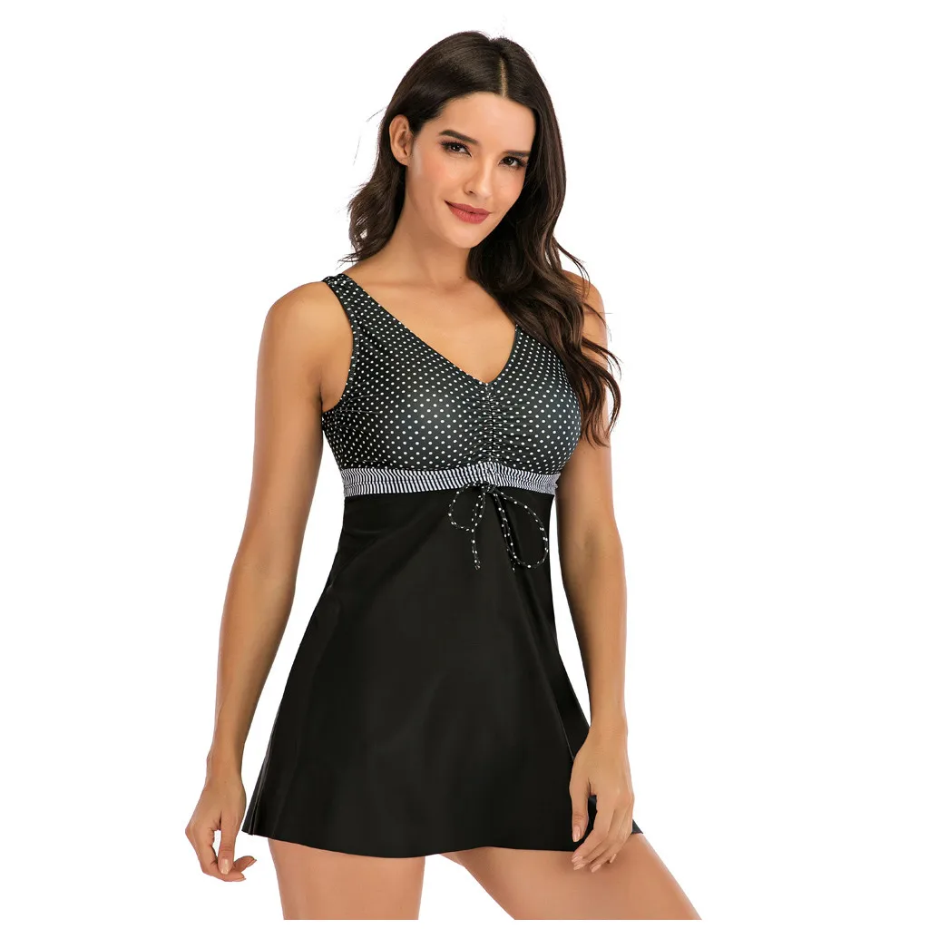 Женский купальник-танкини с высокой талией купальник-бикини женский купальный