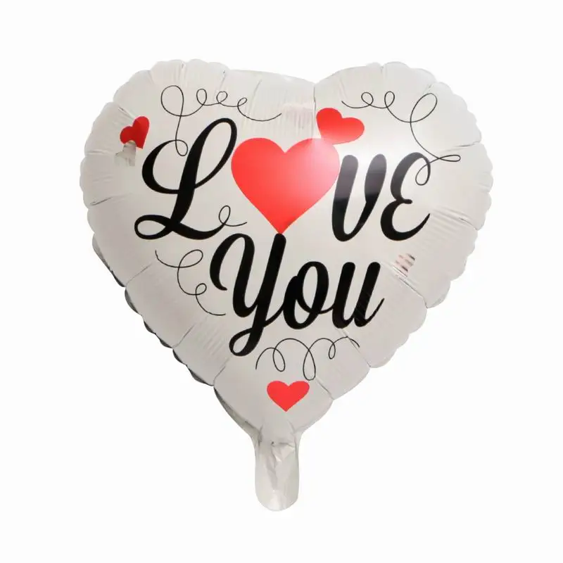 10 шт. 18 дюймов воздушные шары с надписью I Love You Heart надувные гелиевые из фольги