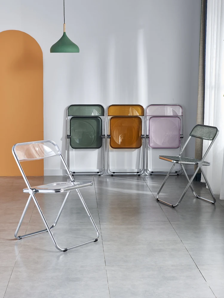 Современный минималистичный телефон Wuli красное Ins Прозрачное Кресло со спинкой