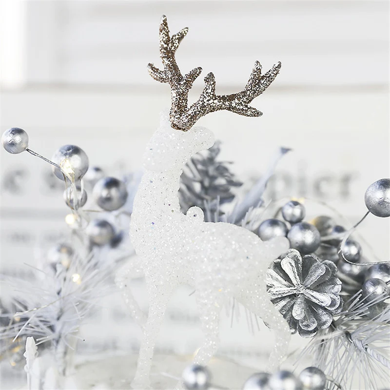 Сверкающие аксессуары для домашней рождественской вечеринки украшение десерта