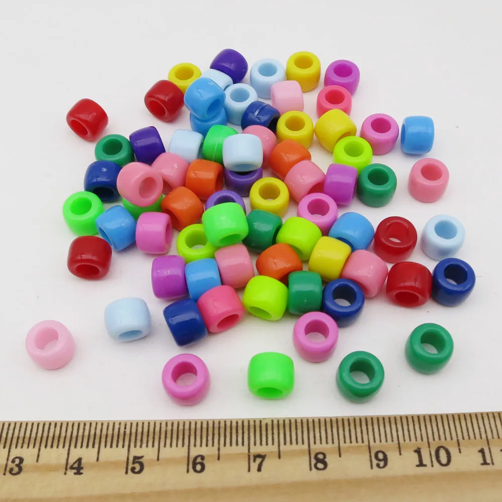 30 шт. 100 цветные пластиковые вязаные крючком Детские Женские косички для волос