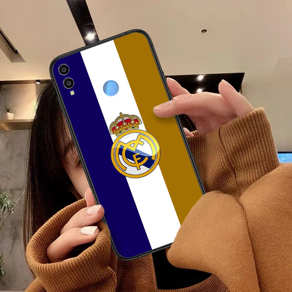 

Cover Real Madrid Club Phone Case For Huawei Honor 6A 7A 7C 8 8A 8X 9 9X 10 10i 20 Lite Pro Play black Hoesjes Tpu Shell Fashion