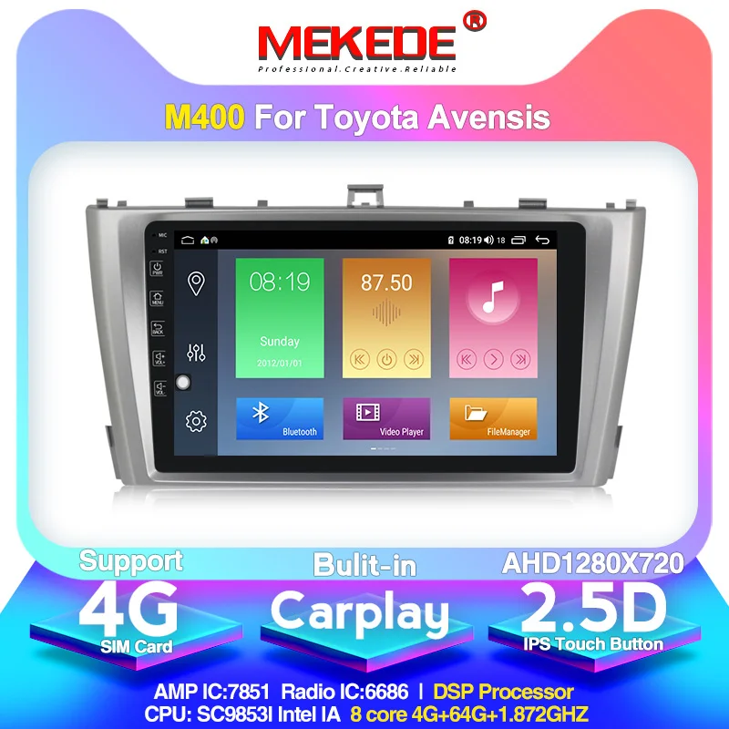 Android 10 0 поступление! Mekede Автомобильный мультимедийный плеер авторадио для Toyota T27