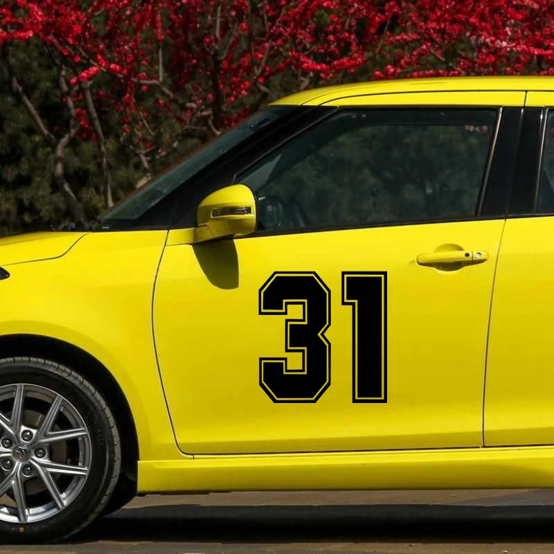 

40364# Die-Cut Vinyl Decal Digit 31 Car Sticker Waterproof Auto Decors on Car Body Bumper Rear Window