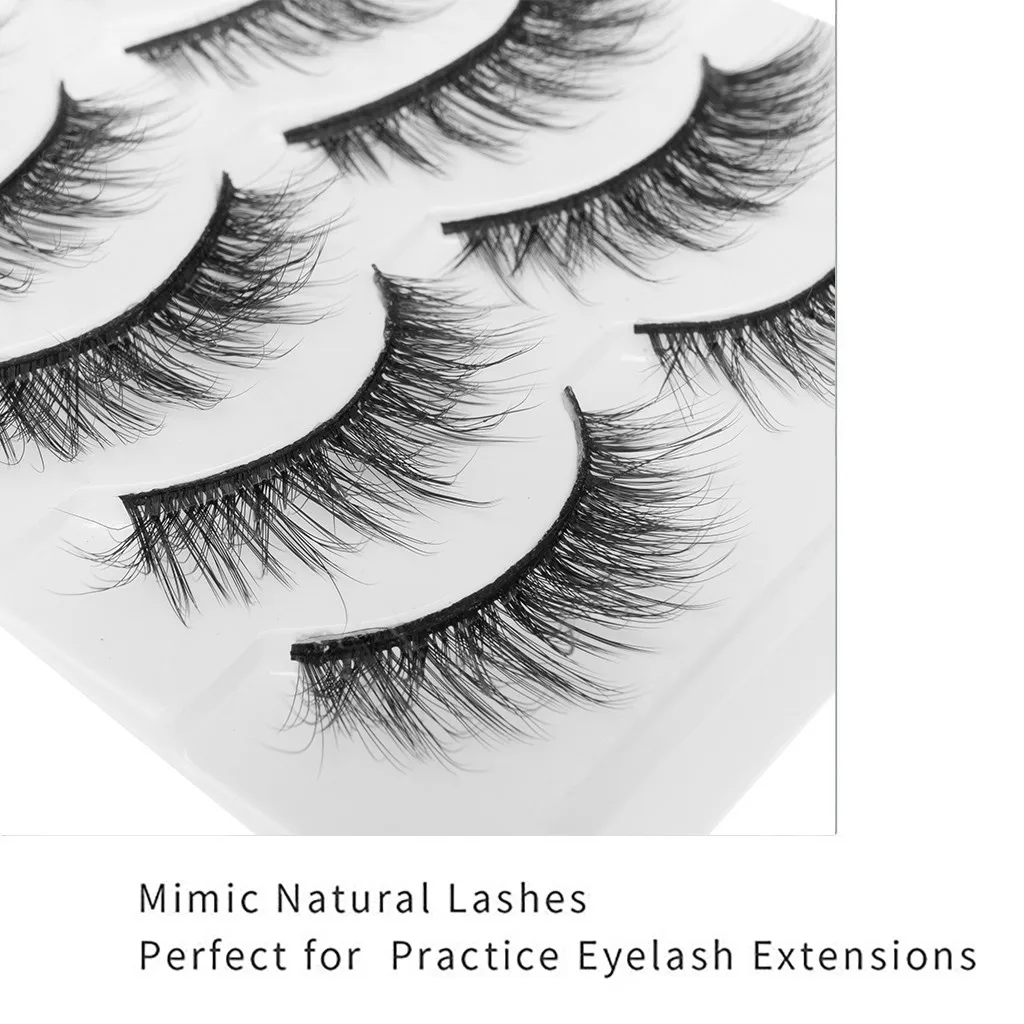 3d натуральные ресницы имитация норки толстые накладные 10 пар многоразовые