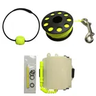 Крутящаяся катушка для подводного плавания, катушка для пальца, цилиндрический резервуар, наборы сигналов для подводного плавания, светящийся, тройной, для письма на запястье