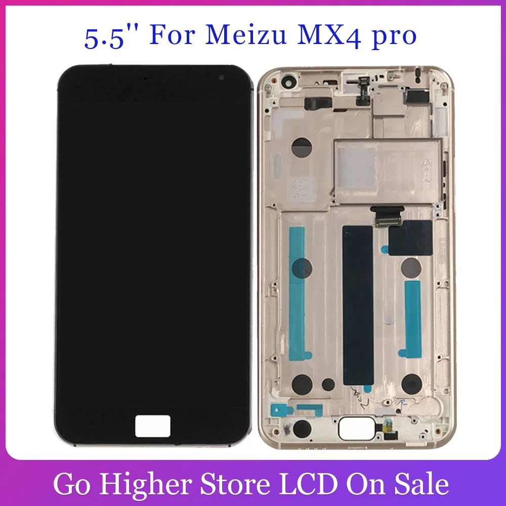 5 ''для Meizu MX4 pro Lcd MX 4 сенсорный экран ЖК дисплей в сборе запасная часть с рамкой