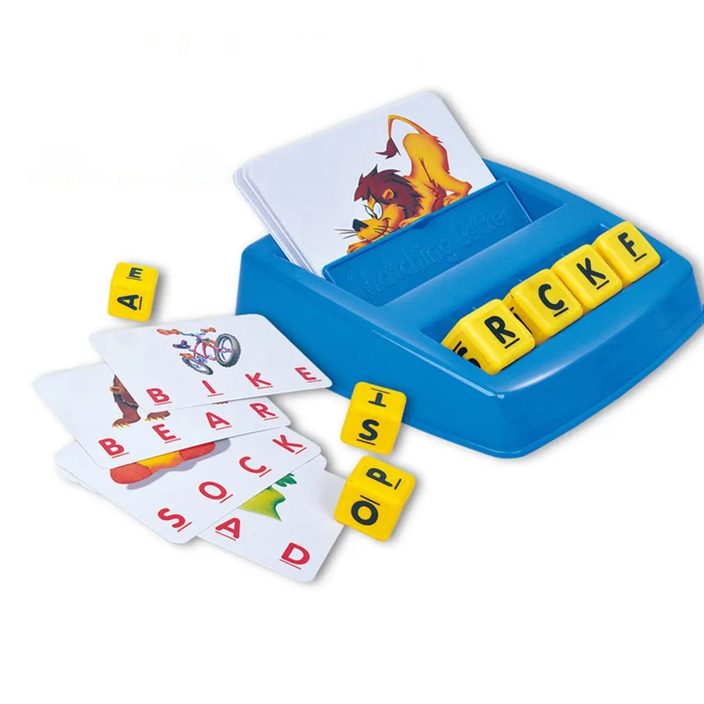 

Children Alphabet Game Card English Alphabet Letters Learning Toys Vocabulary Word Picture Match Game Educational Toys