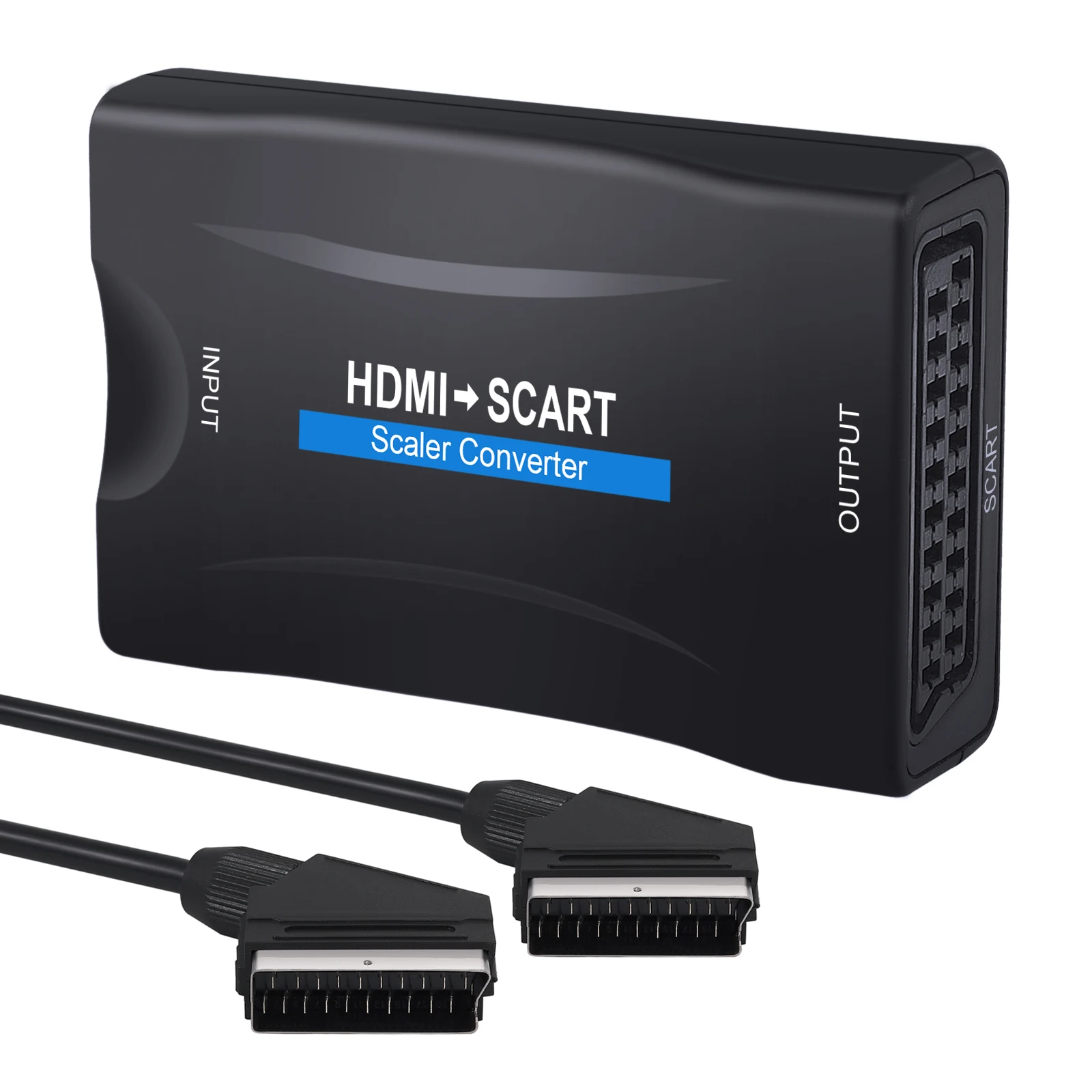 PROZOR 1080P HDMI-совместимый вход в SCART выходной конвертер композитный видео HD стерео