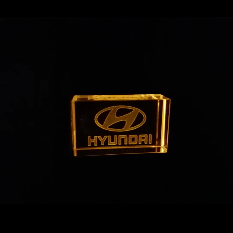 

Modern Hyundai crystal + metal USB flash drive pendrive Custom Logo 4GB 8GB 16GB 32GB 64GB 128GB External Storage memory stick