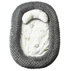 Переносная люлька для новорожденных с подушкой, дышащее гнездо для сна в кроватке, шезлонг для малышей
