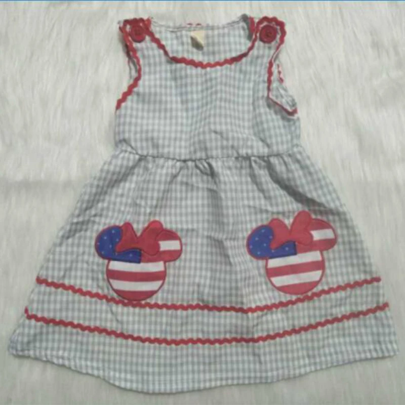 4 июля 2020 г. новое платье для маленьких девочек Дизайнерские летние повседневные